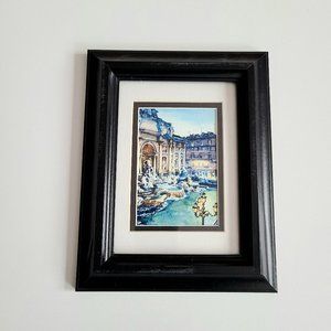 Original watercolor. Framed art work.